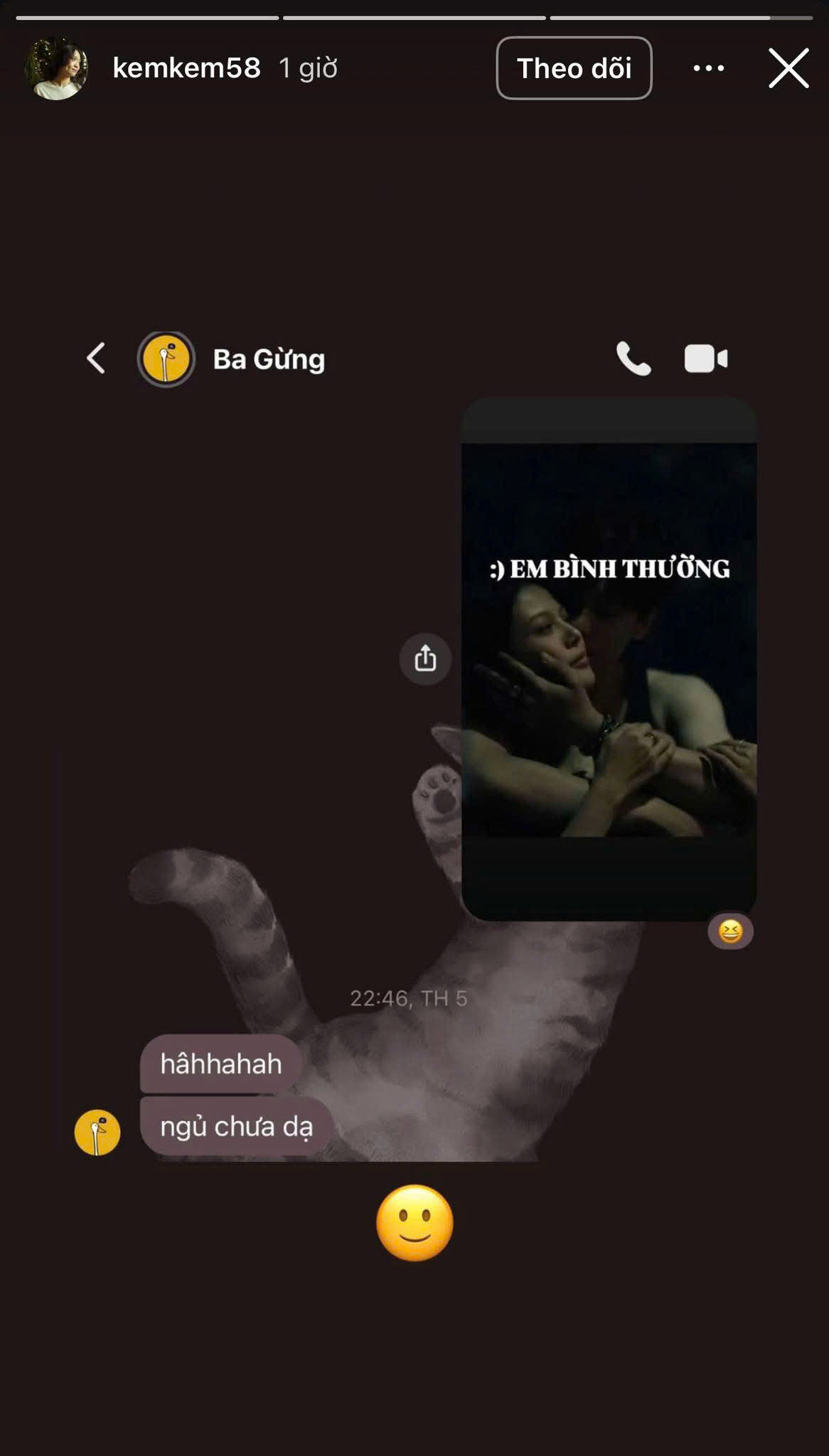 Đặc biệt dân tình còn chú ý đến biệt danh "Ba Gừng" mà Kem gọi HURRYKNG.