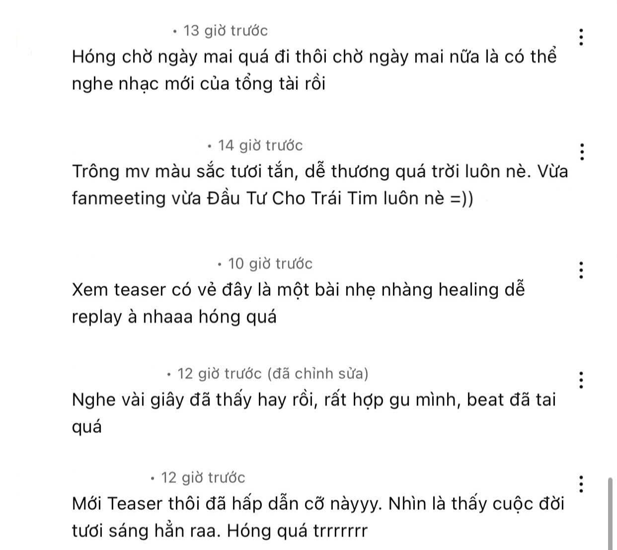Người hâm mộ vô cùng phấn khích trước teaser của Đầu Tư Cho Trái Tim. Người hâm mộ vô cùng phấn khích trước teaser của Đầu Tư Cho Trái Tim.