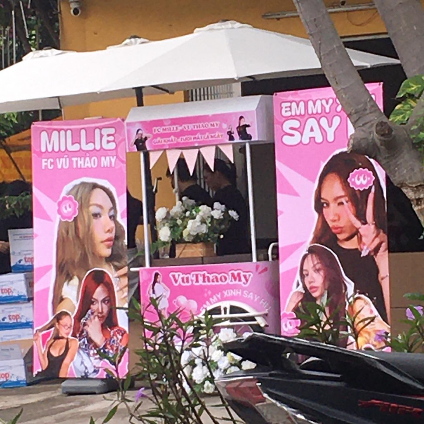 FC Vũ Thảo My tổ chức hoạt động tiếp ứng. Nguồn: @natyputa.1801 (Threads)