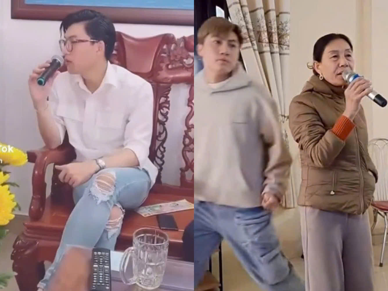 Trong lúc đồng nghiệp bận rộn đấu đá, Anh Tú và HIEUTHUHAI lại có một cái Tết yên bình hơn khi dành thời gian karaoke cùng gia đình. Trong lúc đồng nghiệp bận rộn đấu đá, Anh Tú và HIEUTHUHAI lại có một cái Tết yên bình hơn khi dành thời gian karaoke cùng gia đình.