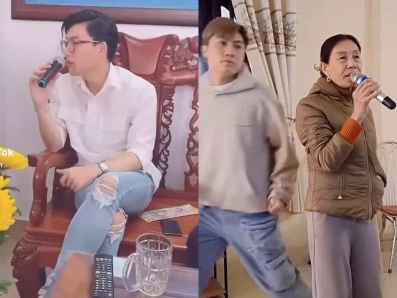 Trong lúc đồng nghiệp bận rộn đấu đá, Anh Tú và HIEUTHUHAI lại có một cái Tết yên bình hơn khi dành thời gian karaoke cùng gia đình.