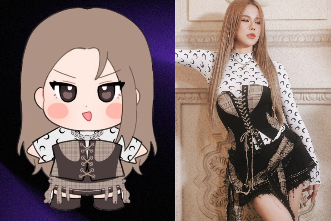 Mascot "Nyx", lấy cảm hứng từ tạo hình của Diệp Lâm Anh trong MV ra mắt cùng LUNAS - Moonlight.