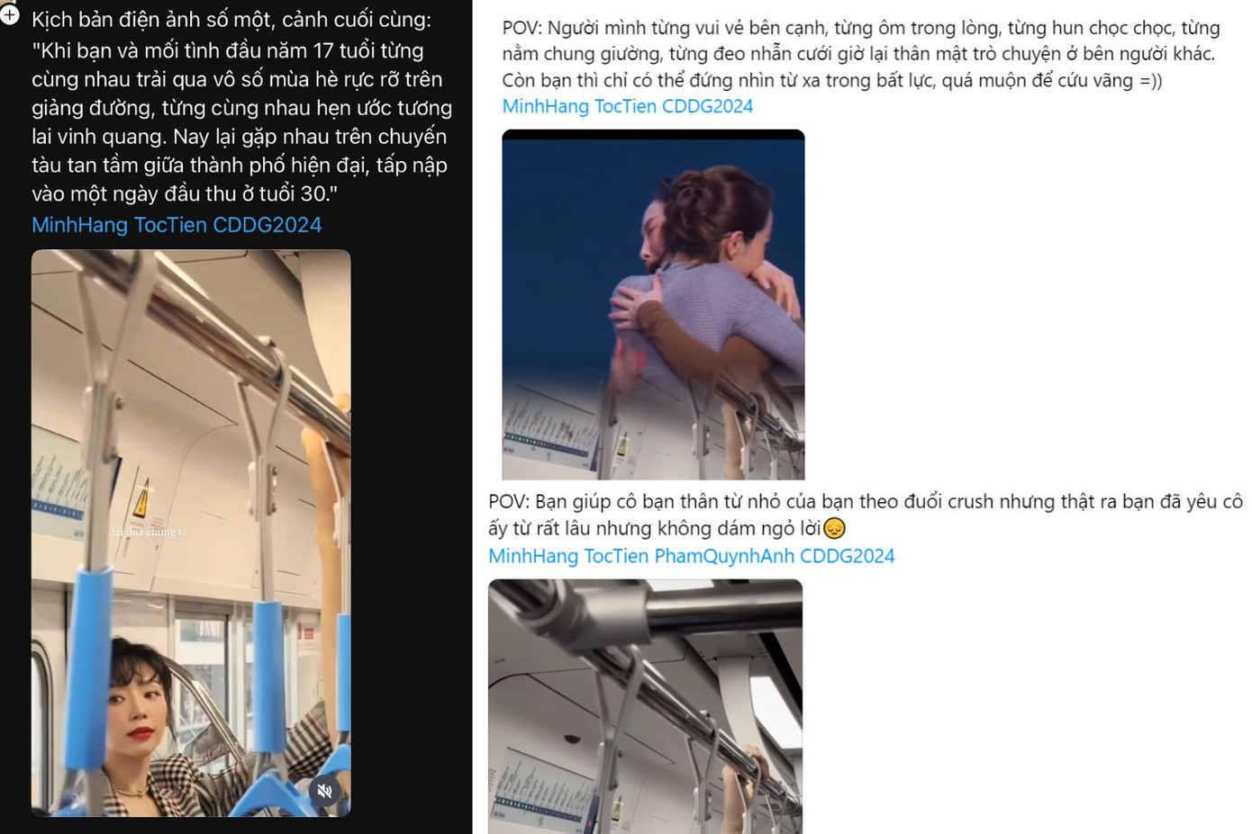 Nhiều fan còn nghĩa ra 7749 kịch bản cho OTP "Hằng Nga Tiên Tử" Minh Hằng - Tóc Tiên. Nhiều fan còn nghĩa ra 7749 kịch bản cho OTP "Hằng Nga Tiên Tử" Minh Hằng - Tóc Tiên.