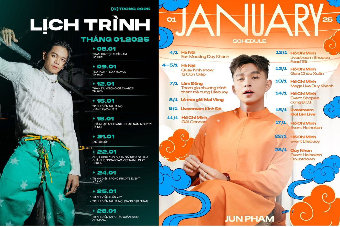 &quot;Anh tài&quot; (S)TRONG Trọng Hiếu và Jun Phạm có chuyến đi diễn ở tỉnh vào đêm giao thừa.