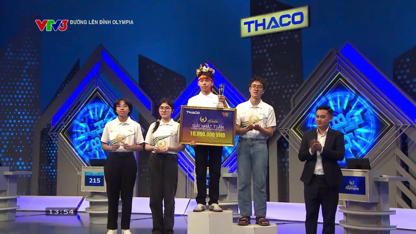 Cả bốn bạn thí sinh đều hoàn thành xuất sắc phần thi của mình.