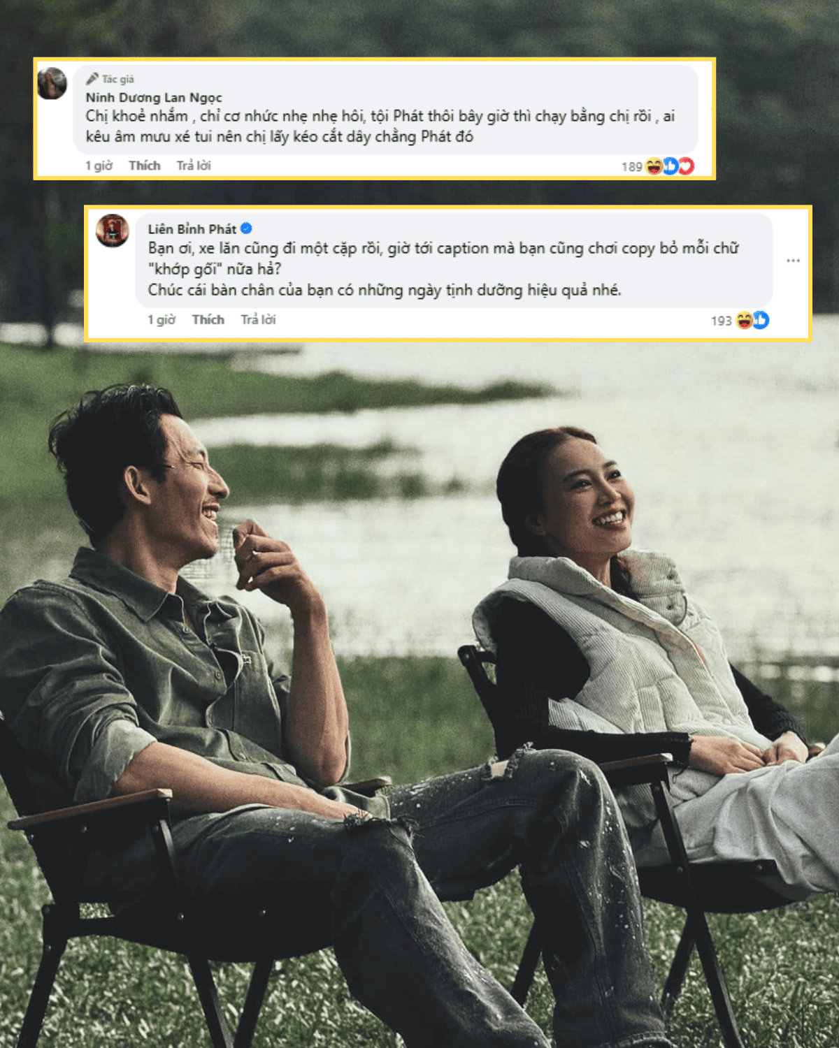 Liên Bỉnh Phát không quên chúc "ngọc nữ" mau khỏe.