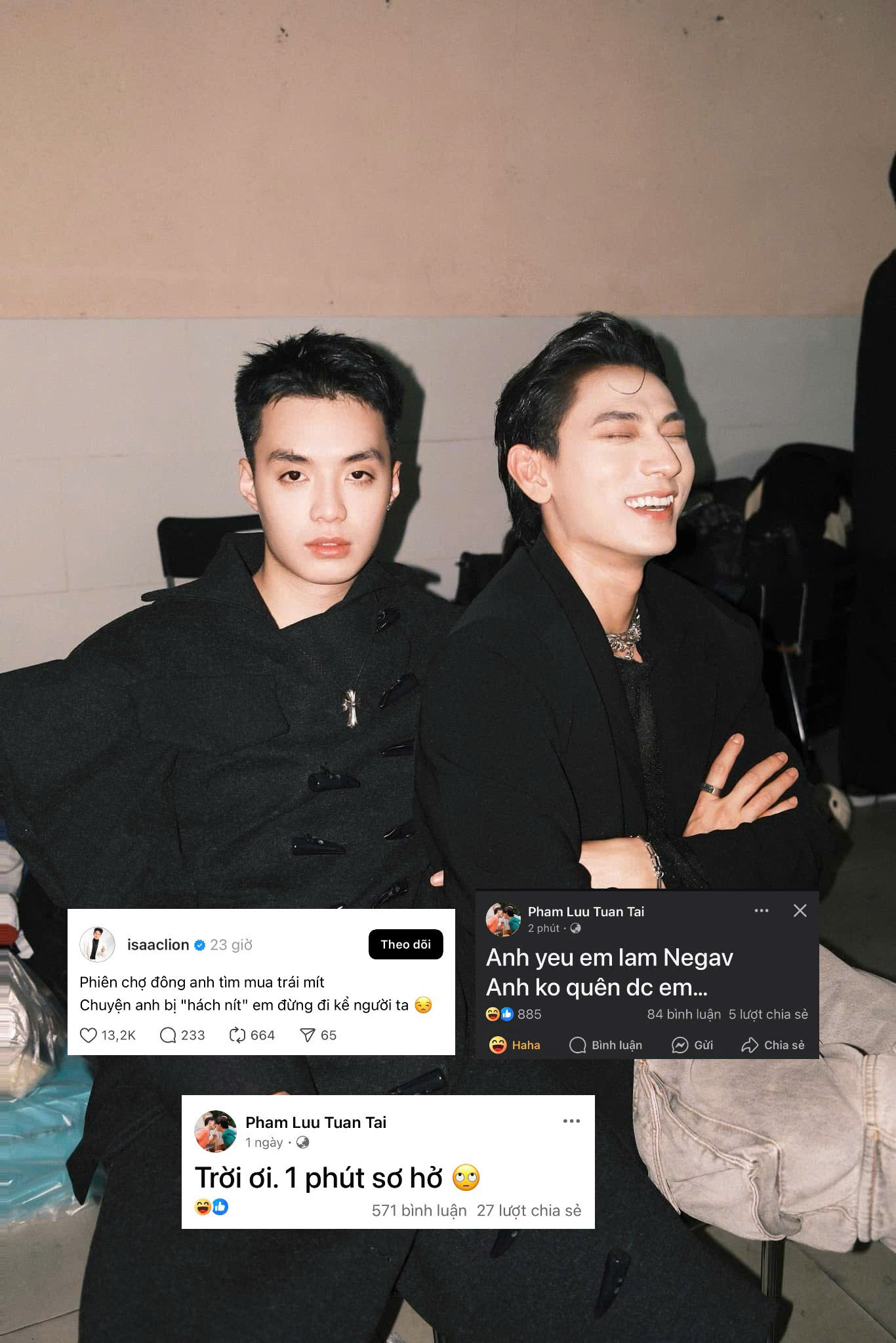 Dù đã nhiều lần giải thích tất cả là do NEGAV nghịch, nhưng anh vẫn không thoát khỏi màn "pressing" từ fan.