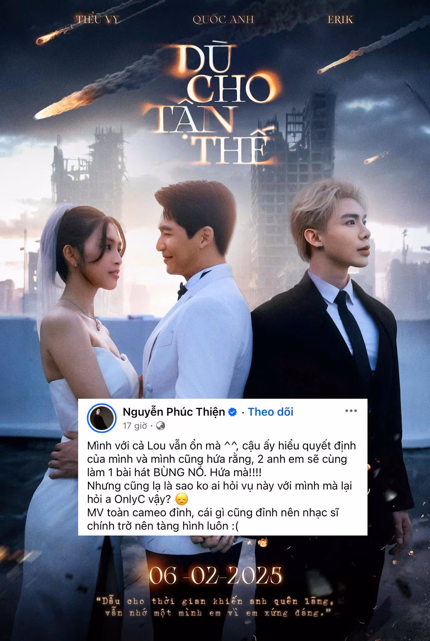 Nhạc sĩ Nguyễn Phúc Thiện tiếp lời anh trai làm rõ vấn đề.