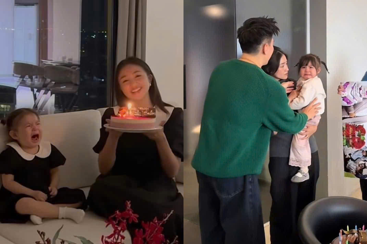 &quot;Chuỗi khóc&quot; mừng sinh nhật của Pam tại sinh nhật mẹ Ngân, ba Long và cả sinh nhật của chính mình.