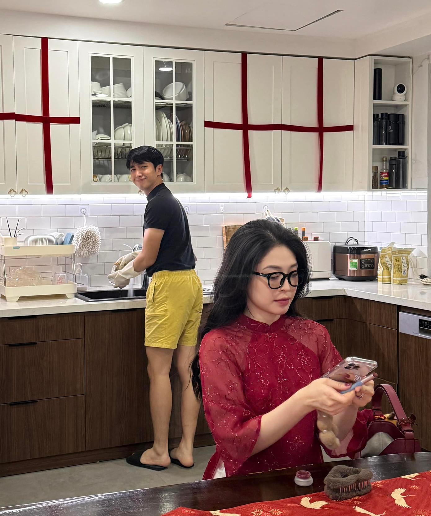 Cập nhật tình hình của hai vợ chồng sau Tết, ai thắng ai thua đã rõ.