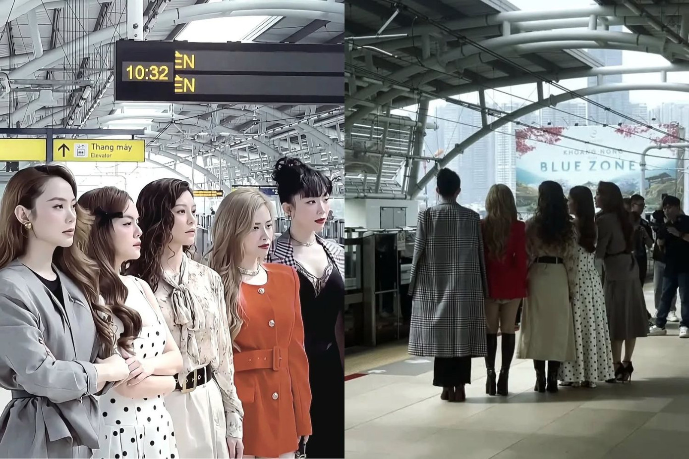 Các Chị Đẹp check-in ở ga metro số 1. Ảnh: @boifoxxoc Các Chị Đẹp check-in ở ga metro số 1. Ảnh: @boifoxxoc