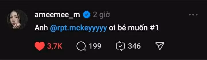 Cách xưng hộ ngọt ngào của cả hai gây chú ý khi lần đầu hợp tác.