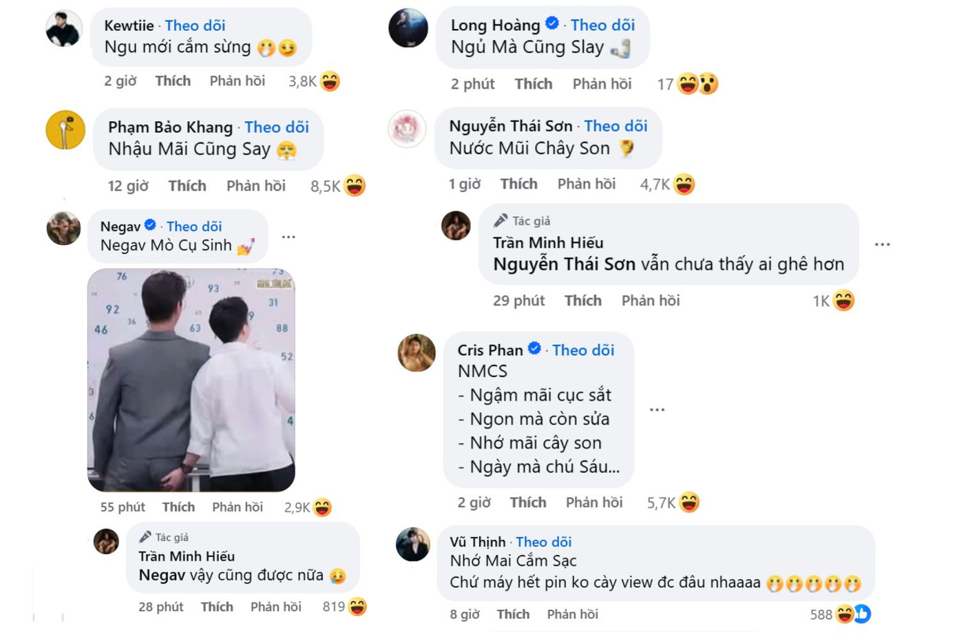 Hội anh em thân thiết của HIEUTHUHAI tranh nhau giải thích ý nghĩa của "NMCS".