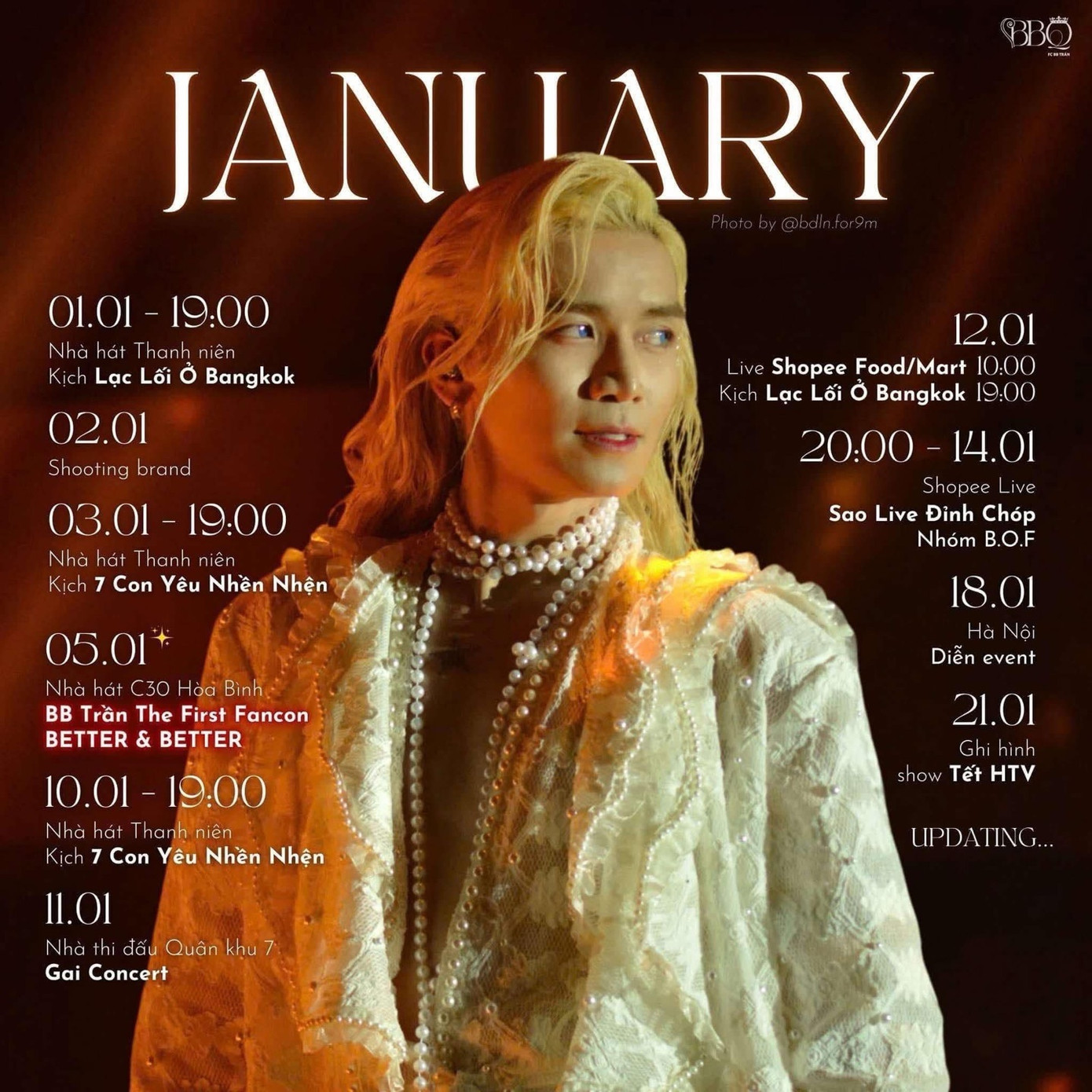 Bên cạnh tham gia các sự kiện, BB Trần đã tổ chức thành công buổi fancon tại TP.HCM.