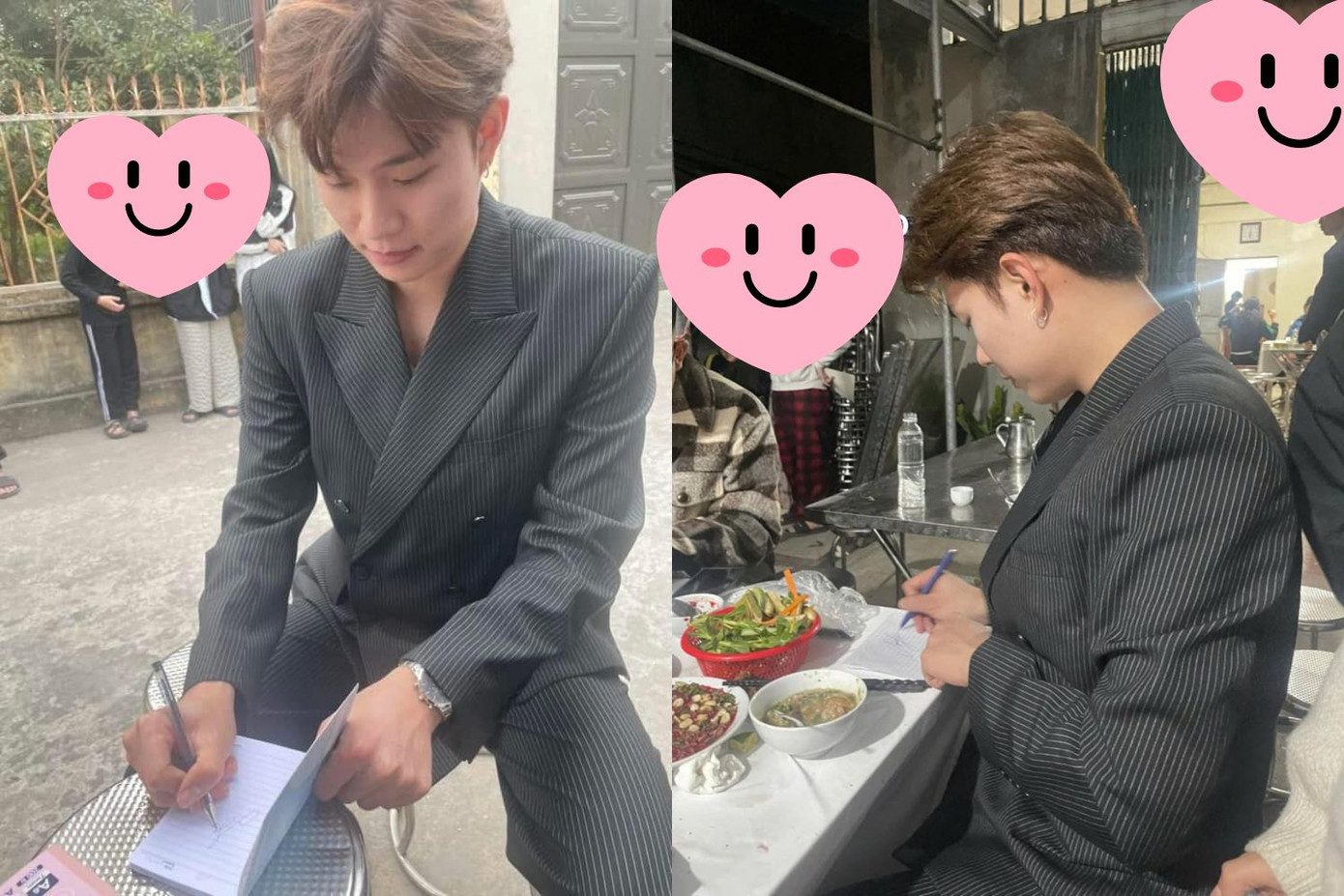 Dương Domic khiến fan cưng xỉu khi nhiệt tình ký tặng fan mọi lúc mọi nơi, nhưng thần thái này trông giống... bác trưởng thôn hơn là idol. Dương Domic khiến fan cưng xỉu khi nhiệt tình ký tặng fan mọi lúc mọi nơi, nhưng thần thái này trông giống... bác trưởng thôn hơn là idol.