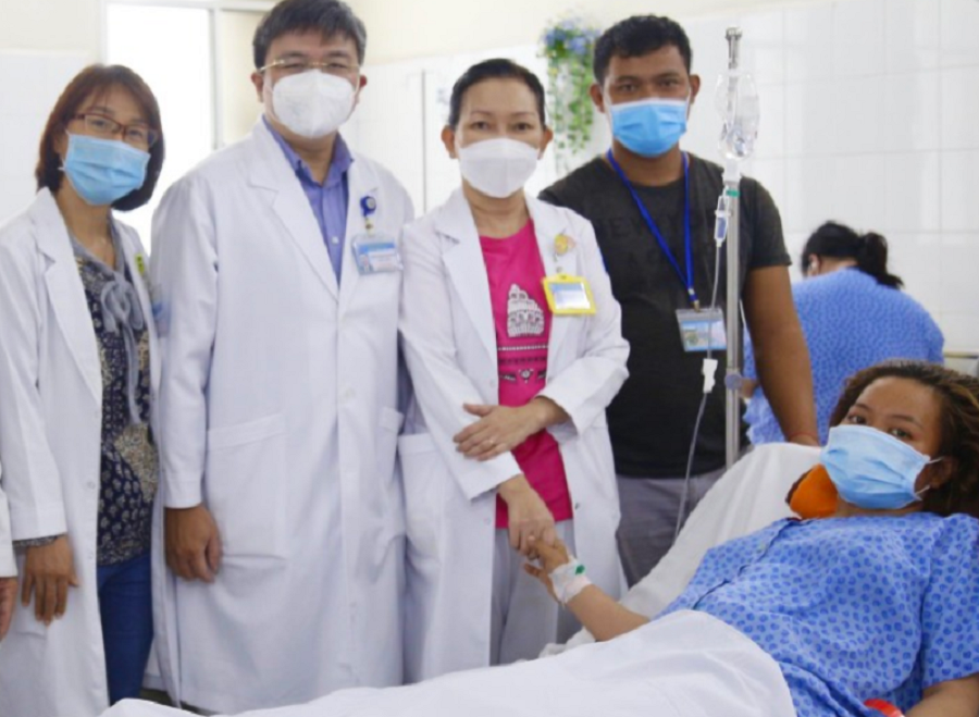 Sau phẫu thuật, thai phụ đã qua được cơn nguy kịch, sức khỏe bình phục tốt