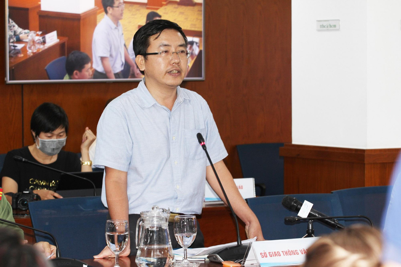 Ông Hải Đường, đại diện Sở GTVT thông tin tại buổi họp báo chiều 29/9 Ông Hải Đường, đại diện Sở GTVT thông tin tại buổi họp báo chiều 29/9