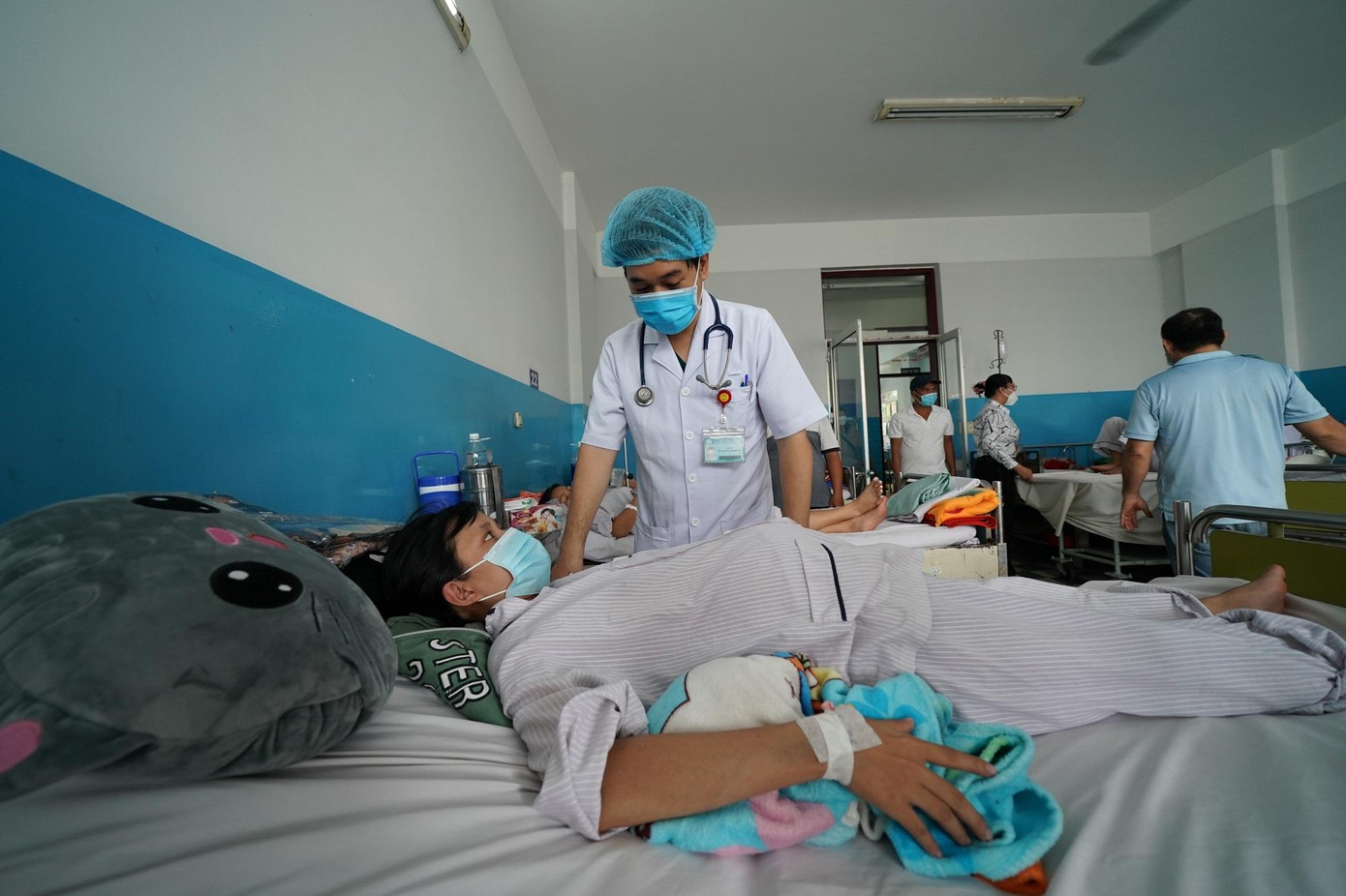 Thai phụ mắc SXH điều trị tại Bệnh viện Bệnh Nhiệt Đới TPHCM (ảnh: Phạm Nguyễn) Thai phụ mắc SXH điều trị tại Bệnh viện Bệnh Nhiệt Đới TPHCM (ảnh: Phạm Nguyễn)