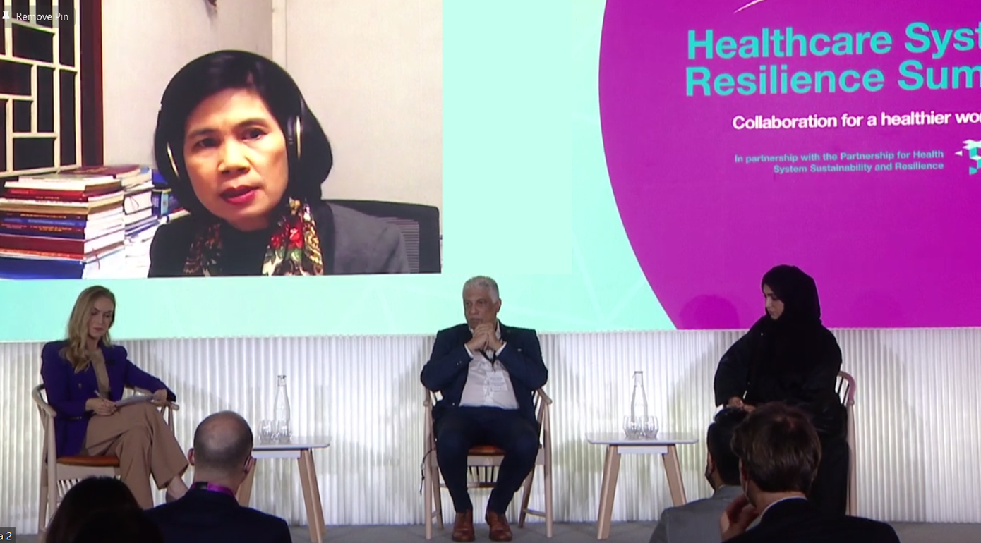 TS. Trần Thị Mai Oanh phát biểu trực tuyến tại Hội nghị thượng đỉnh về tăng cường sức chống chịu của hệ thống y tế TS. Trần Thị Mai Oanh phát biểu trực tuyến tại Hội nghị thượng đỉnh về tăng cường sức chống chịu của hệ thống y tế