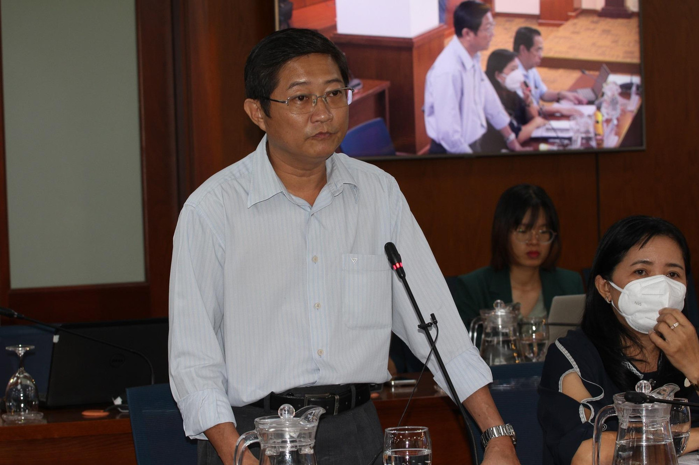 Ông Đỗ Ngọc Hải thông tin về các giải pháp giảm ùn tắc hành khách trong sân bay Tân Sơn Nhất Ông Đỗ Ngọc Hải thông tin về các giải pháp giảm ùn tắc hành khách trong sân bay Tân Sơn Nhất