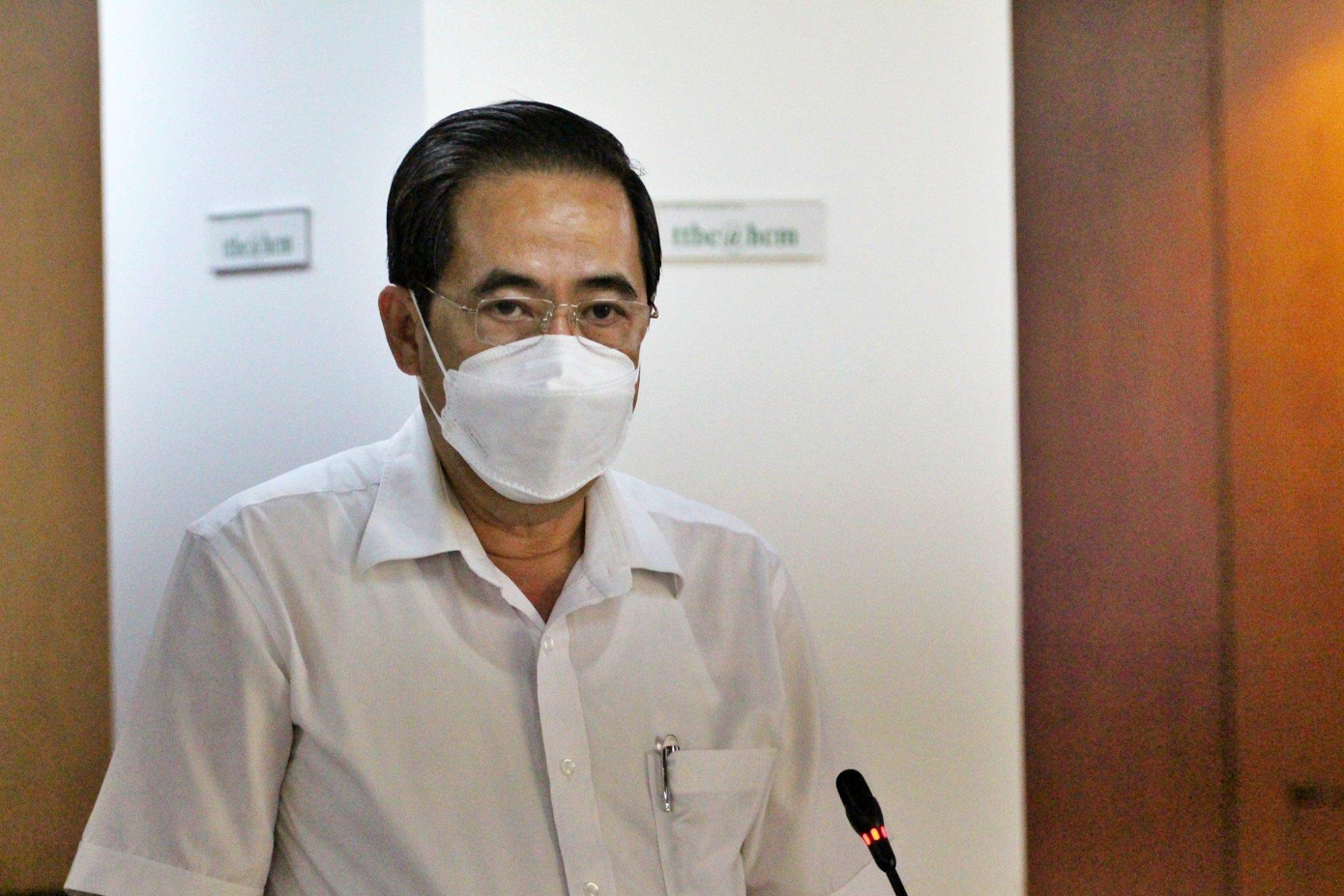 Ông Nguyễn Văn Lâm, Phó giám đốc Sở Lao động Thương binh và Xã hội TPHCM chia sẻ thông tin tại buổi họp báo Ông Nguyễn Văn Lâm, Phó giám đốc Sở Lao động Thương binh và Xã hội TPHCM chia sẻ thông tin tại buổi họp báo