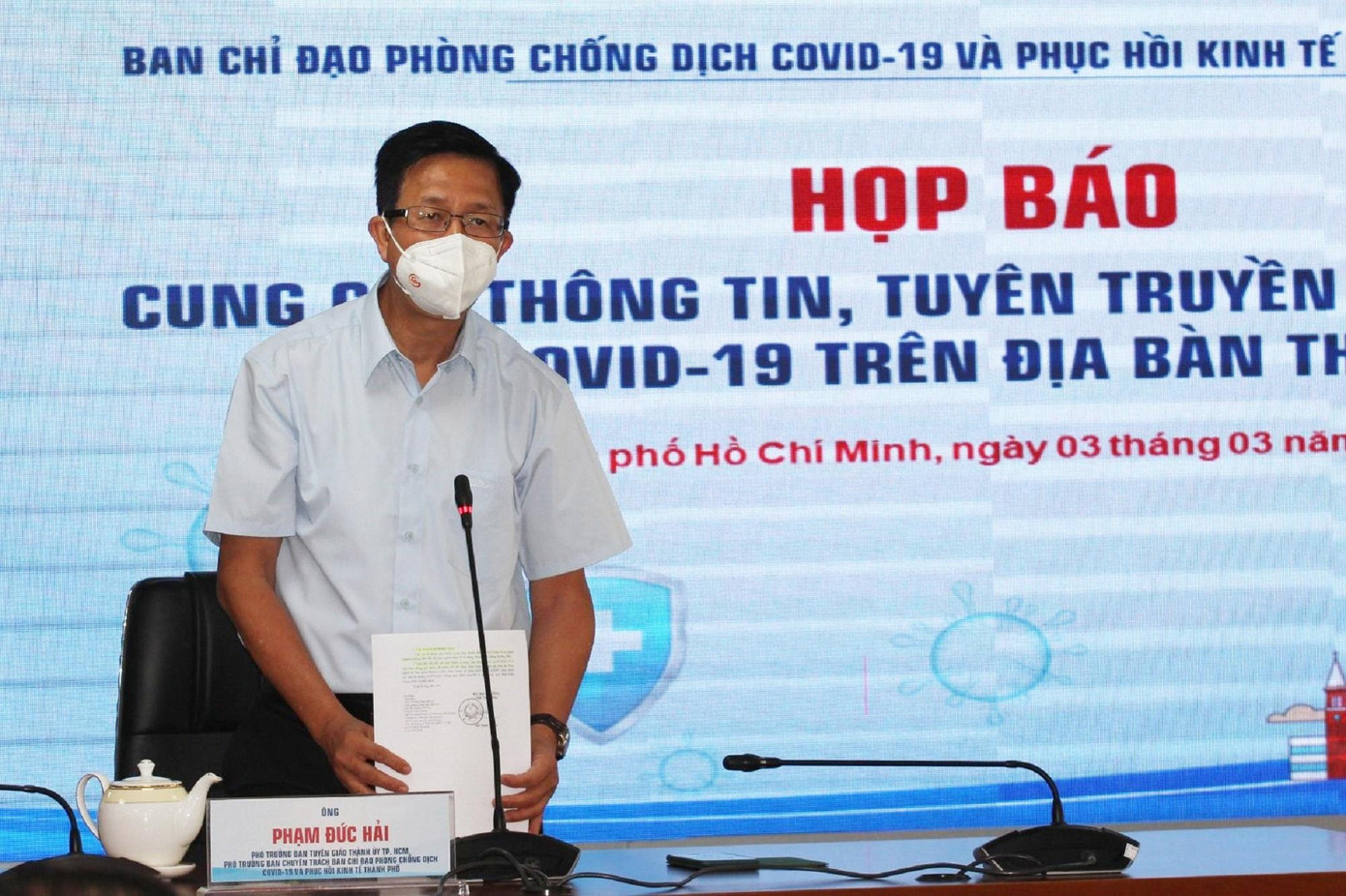 Ông Phạm Đức Hải thông tin tại buổi họp báo diễn ra vào chiều 3/3 tại TPHCM Ông Phạm Đức Hải thông tin tại buổi họp báo diễn ra vào chiều 3/3 tại TPHCM
