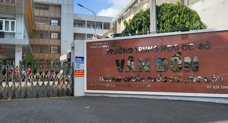 Trường THCS Vân Đồn, nơi xảy ra sự việc (ảnh internet) Trường THCS Vân Đồn, nơi xảy ra sự việc (ảnh internet)