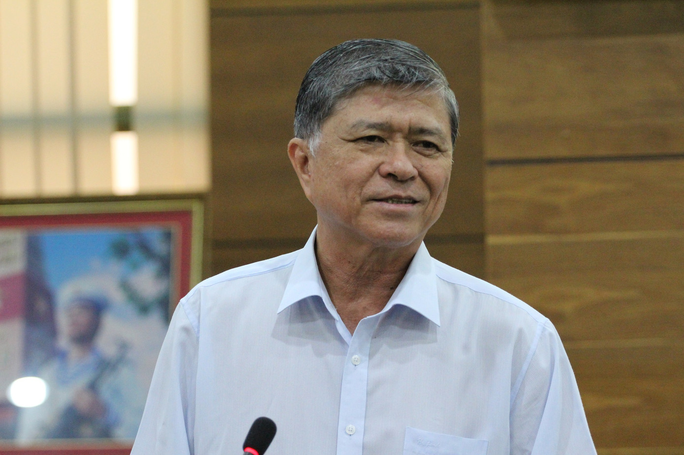 Giám đốc Sở GD&ĐT TPHCM Nguyễn Văn Hiếu thông tin tại buổi họp Giám đốc Sở GD&ĐT TPHCM Nguyễn Văn Hiếu thông tin tại buổi họp