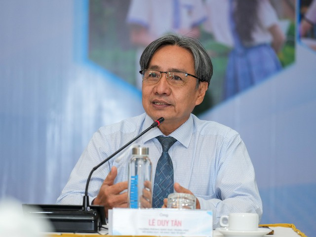 Ông Lê Duy Tân, Trưởng phòng Giáo dục trung học, Sở GD&amp;ĐT TPHCM