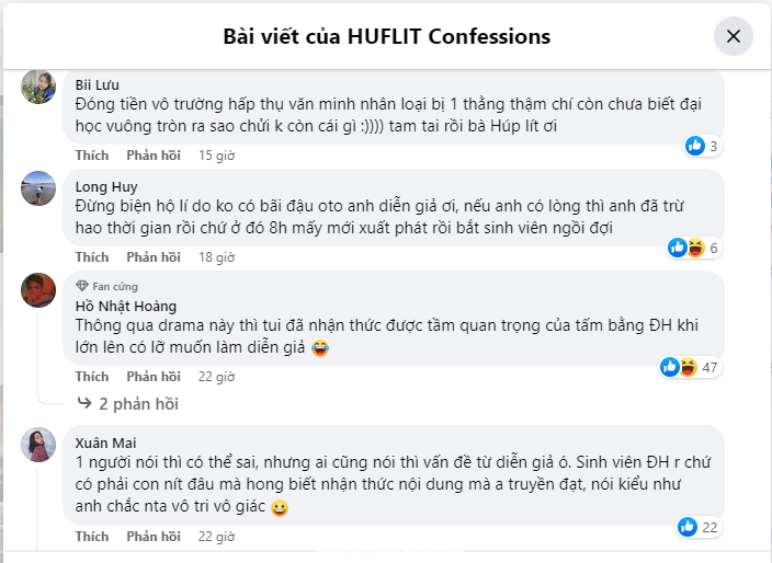 Những phản hồi của sinh viên về diễn giả Những phản hồi của sinh viên về diễn giả