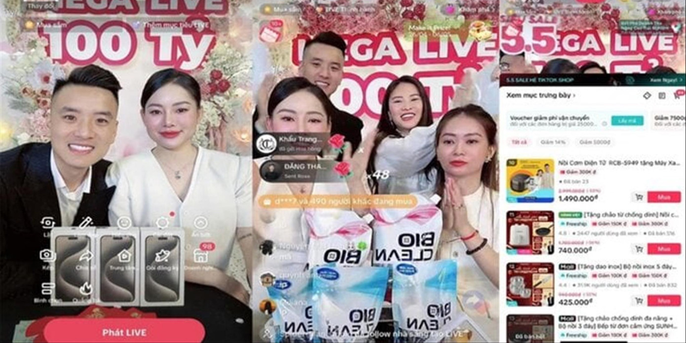 Bốn tháng đầu năm, số thu thuế từ các tổ chức, cá nhân có hoạt động kinh doanh thương mại điện tử đạt 42.600 tỷ đồng (ảnh màn hình phiên livestream bán hàng từng gây sốt). Bốn tháng đầu năm, số thu thuế từ các tổ chức, cá nhân có hoạt động kinh doanh thương mại điện tử đạt 42.600 tỷ đồng (ảnh màn hình phiên livestream bán hàng từng gây sốt).