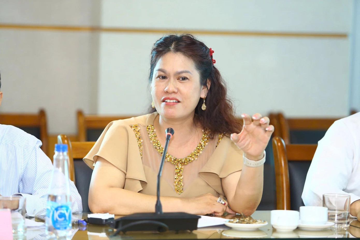 Bà Bùi Thị Hạnh Hiếu - Tổng Giám đốc Công ty CP Kinh doanh Chế biến Nông sản Bảo Minh.