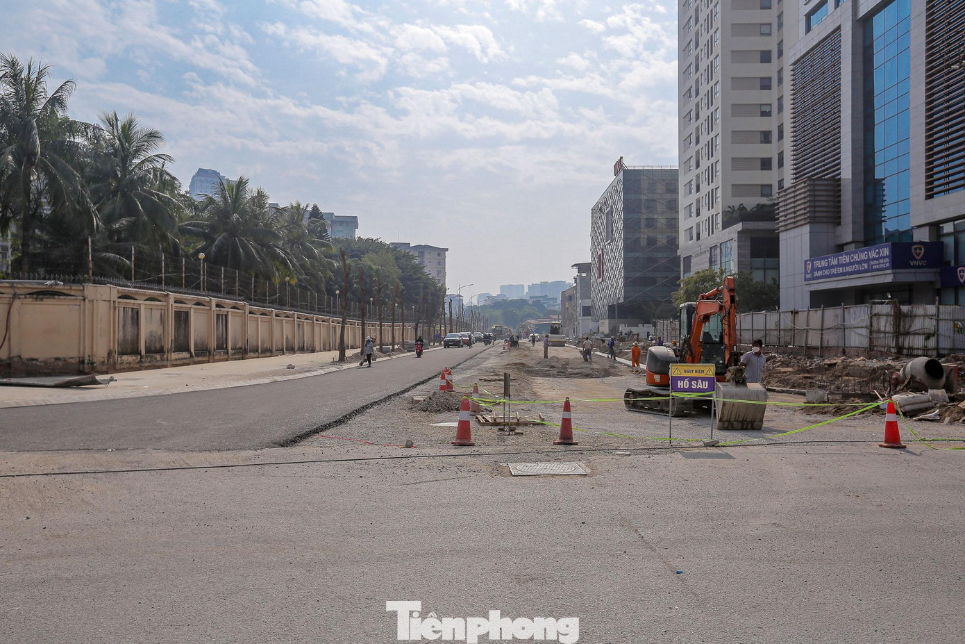 Hình ảnh tại đoạn cuối tuyến tại nút giao Voi Phục.