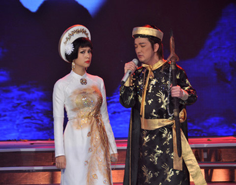 Đàm Vĩnh Hưng và Kim Thư trong trích đoạn 