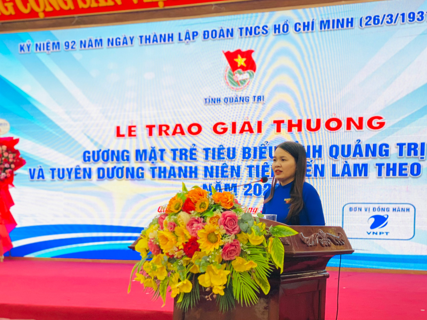 Chị Trần Thị Thu - Bí thư Tỉnh Đoàn, Chủ tịch Hội LHTN Việt Nam tỉnh Quảng Trị phát biểu khai mạc. Chị Trần Thị Thu - Bí thư Tỉnh Đoàn, Chủ tịch Hội LHTN Việt Nam tỉnh Quảng Trị phát biểu khai mạc.