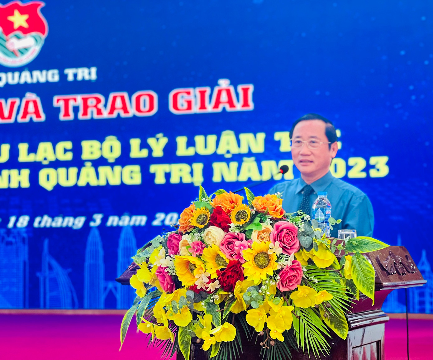 Trưởng Ban Tuyên giáo Tỉnh ủy Quảng Trị Hồ Đại Nam phát biểu chỉ đạo tại Liên hoan. Trưởng Ban Tuyên giáo Tỉnh ủy Quảng Trị Hồ Đại Nam phát biểu chỉ đạo tại Liên hoan.