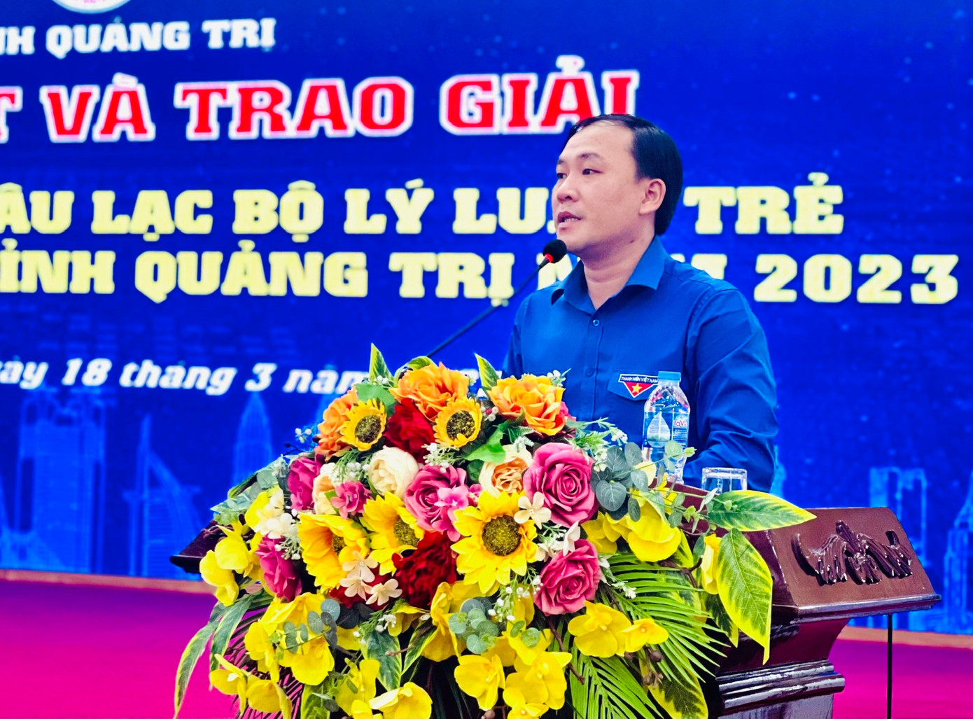 Phó Bí thư Tỉnh Đoàn Quảng Trị Phạm Xuân Khánh phát biểu khai mạc Liên hoan. Phó Bí thư Tỉnh Đoàn Quảng Trị Phạm Xuân Khánh phát biểu khai mạc Liên hoan.