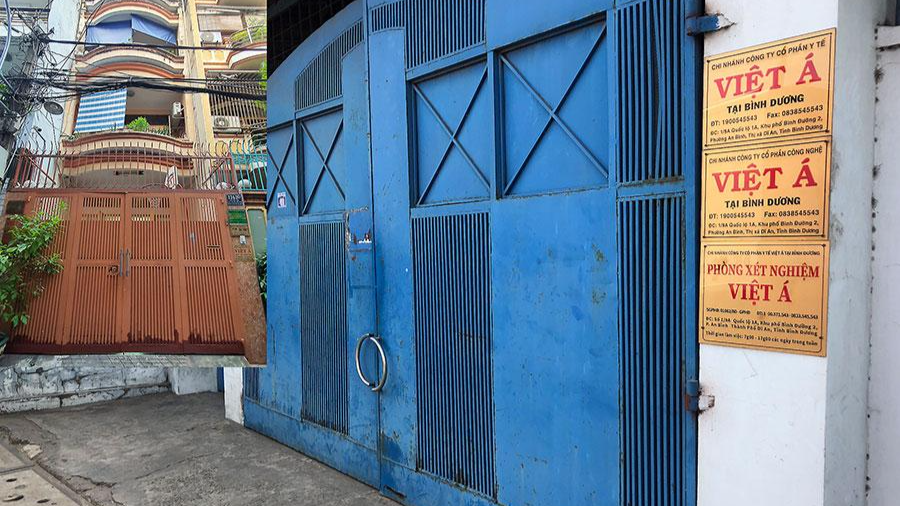 Nơi sản xuất của Công ty Việt Á tại Bình Dương và địa chỉ liên lạc tại quận Phú Nhuận. Ảnh PLO Nơi sản xuất của Công ty Việt Á tại Bình Dương và địa chỉ liên lạc tại quận Phú Nhuận. Ảnh PLO