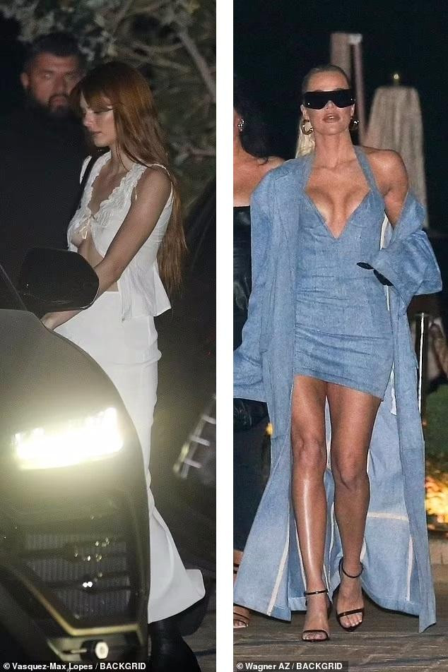 Cặp chị em nổi tiếng sau đó được nhìn thấy lên xe về nhà sau khi kết thúc bữa tiệc.