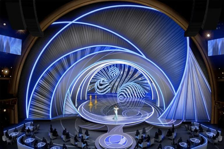 Sân khấu Lễ trao giải Oscar 2022 lấy cảm hứng từ tương lai.