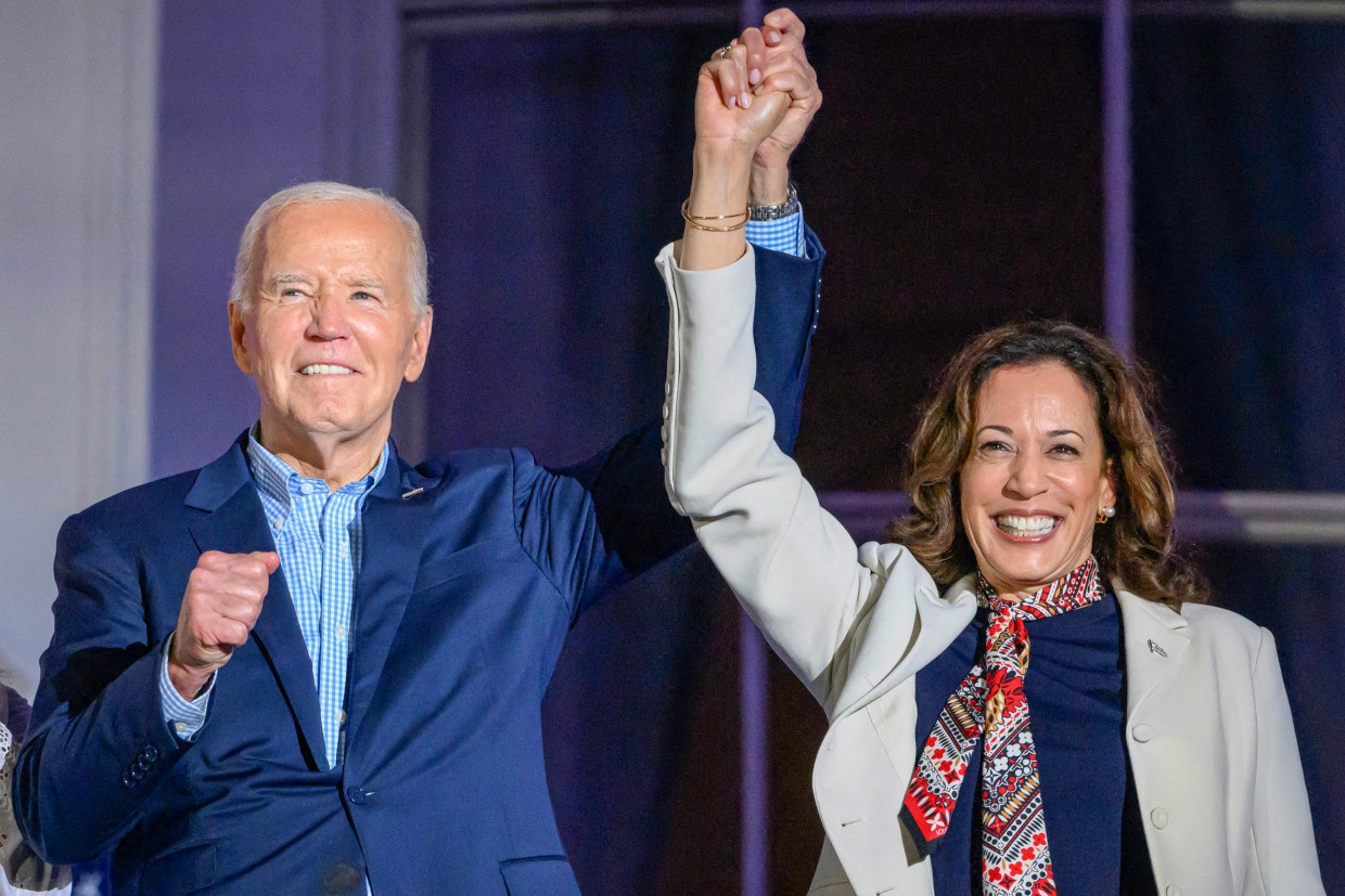 Ông Joe Biden rút khỏi cuộc đua vào Nhà Trắng và nhường suất cho bà Kamala Harris. Ảnh: Getty Images. Ông Joe Biden rút khỏi cuộc đua vào Nhà Trắng và nhường suất cho bà Kamala Harris. Ảnh: Getty Images.