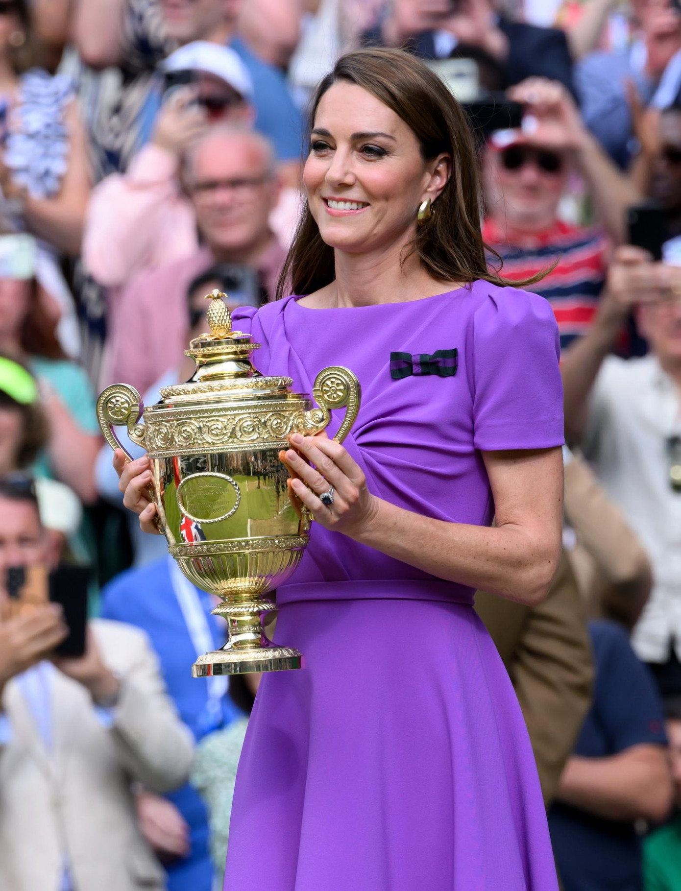 Công nương Kate rạng rỡ tại trận chung kết đơn nam Giải Vô địch Wimbledon 2024. Ảnh: WireImage. Công nương Kate rạng rỡ tại trận chung kết đơn nam Giải Vô địch Wimbledon 2024. Ảnh: WireImage.