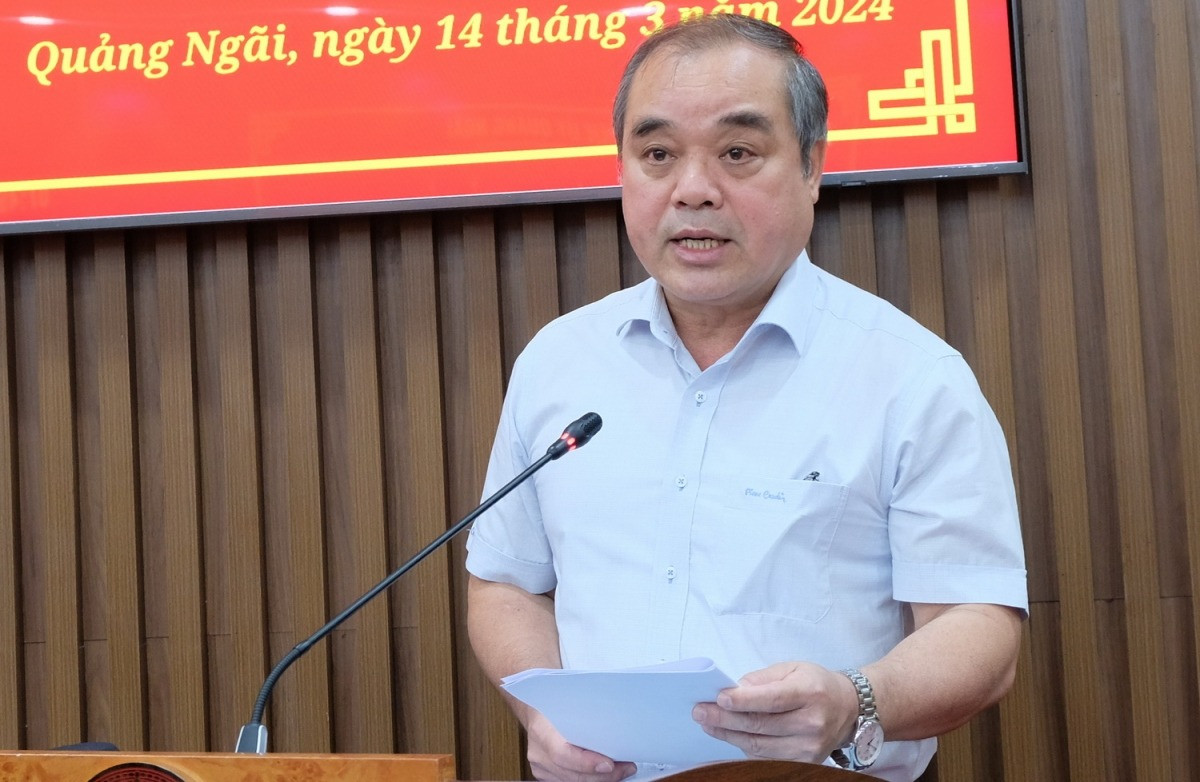 Ông Trần Hoàng Tuấn, Phó Chủ tịch thường trực UBND tỉnh Quảng Ngãi.