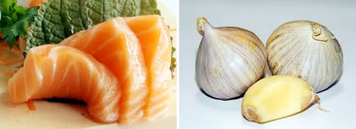 Cá hồi, tỏi... giúp tăng cường hệ miễn dịch
