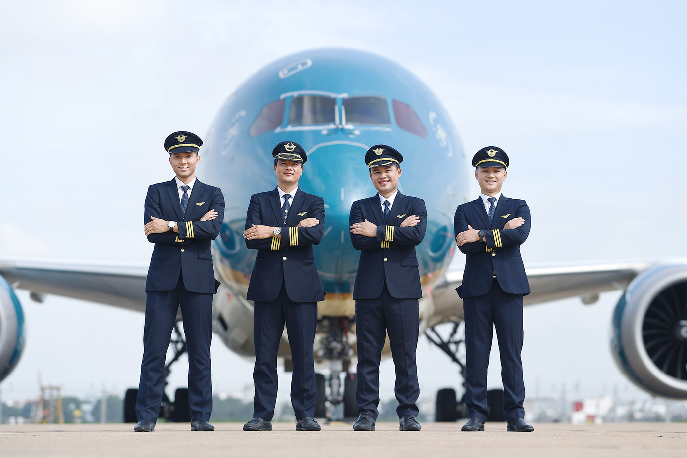 Vietnam Airlines chú trọng đào tạo phi công trong nước. Ảnh: VNA.