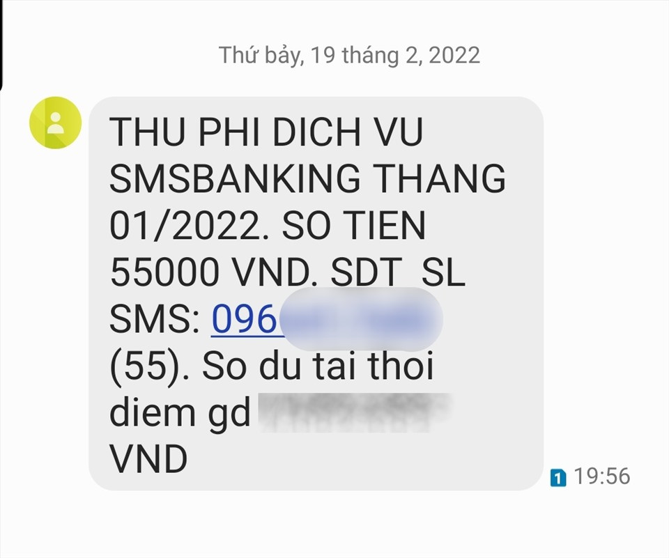 Phí tin nhắn thông báo của ngân hàng sẽ tăng từ 1/9.