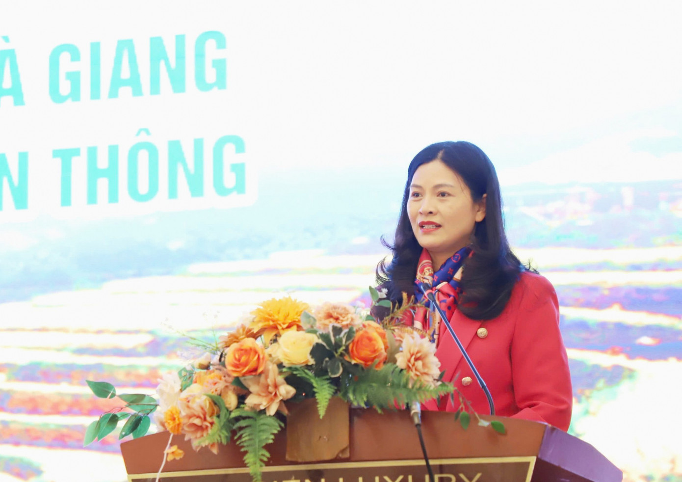 Bà Vương Ngọc Hà - Phó Chủ tịch UBND tỉnh Hà Giang. Bà Vương Ngọc Hà - Phó Chủ tịch UBND tỉnh Hà Giang.