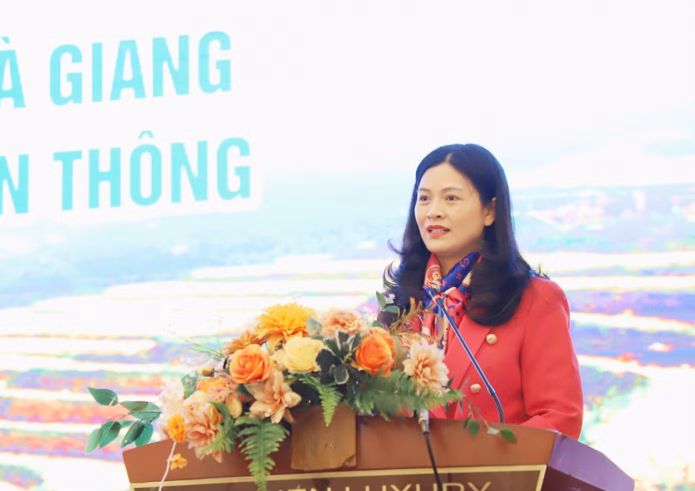Bà Vương Ngọc Hà - Phó Chủ tịch UBND tỉnh Hà Giang. Bà Vương Ngọc Hà - Phó Chủ tịch UBND tỉnh Hà Giang.