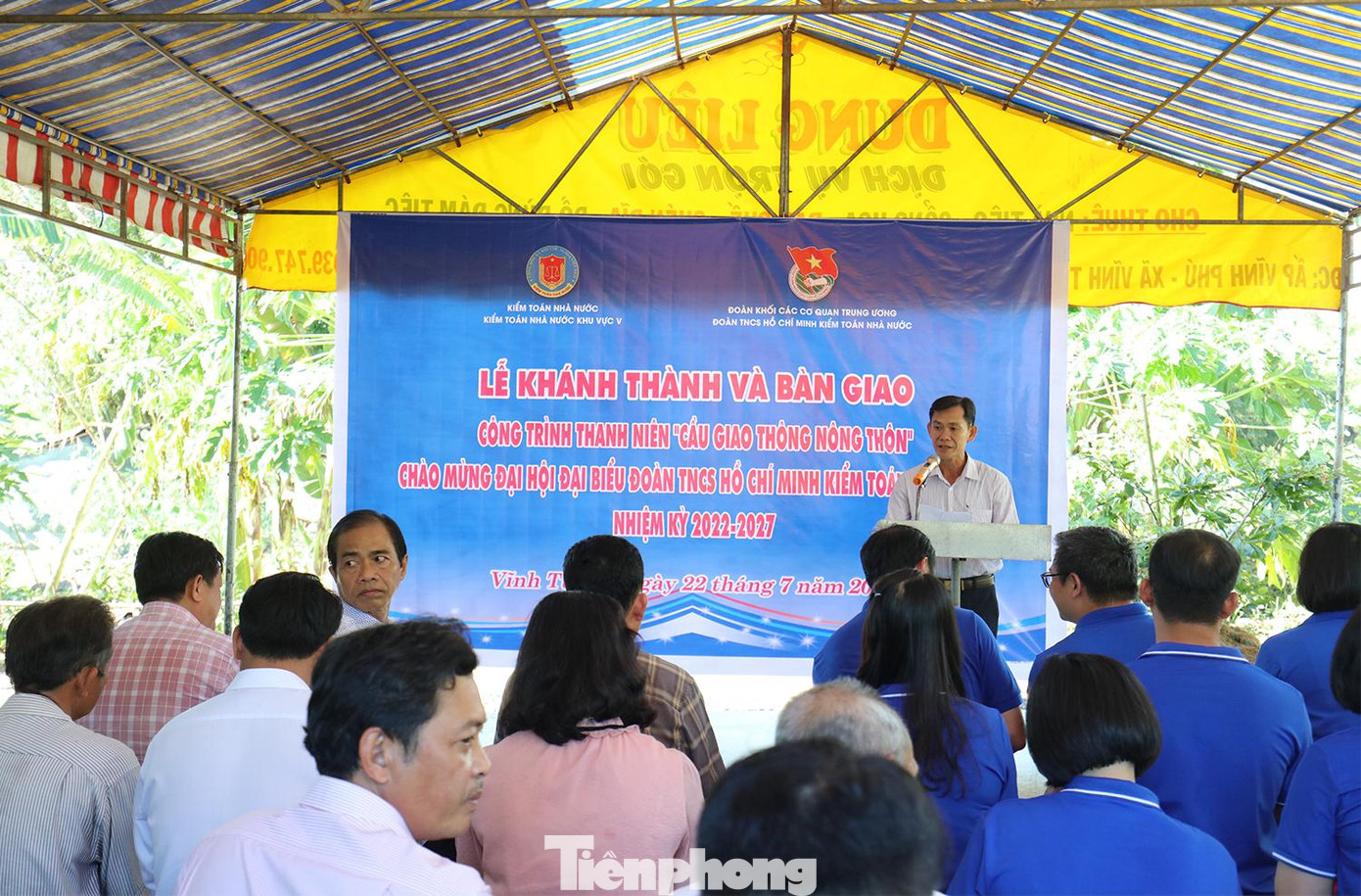 Phó Chủ tịch UBND xã Đoàn Thanh Phong phát biểu