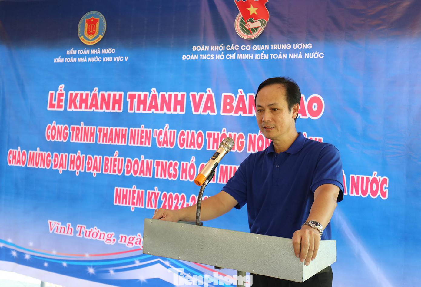 Bí thư Đảng ủy, Kiểm toán trưởng KTNN khu vực V Nguyễn Đức Tín phát biểu